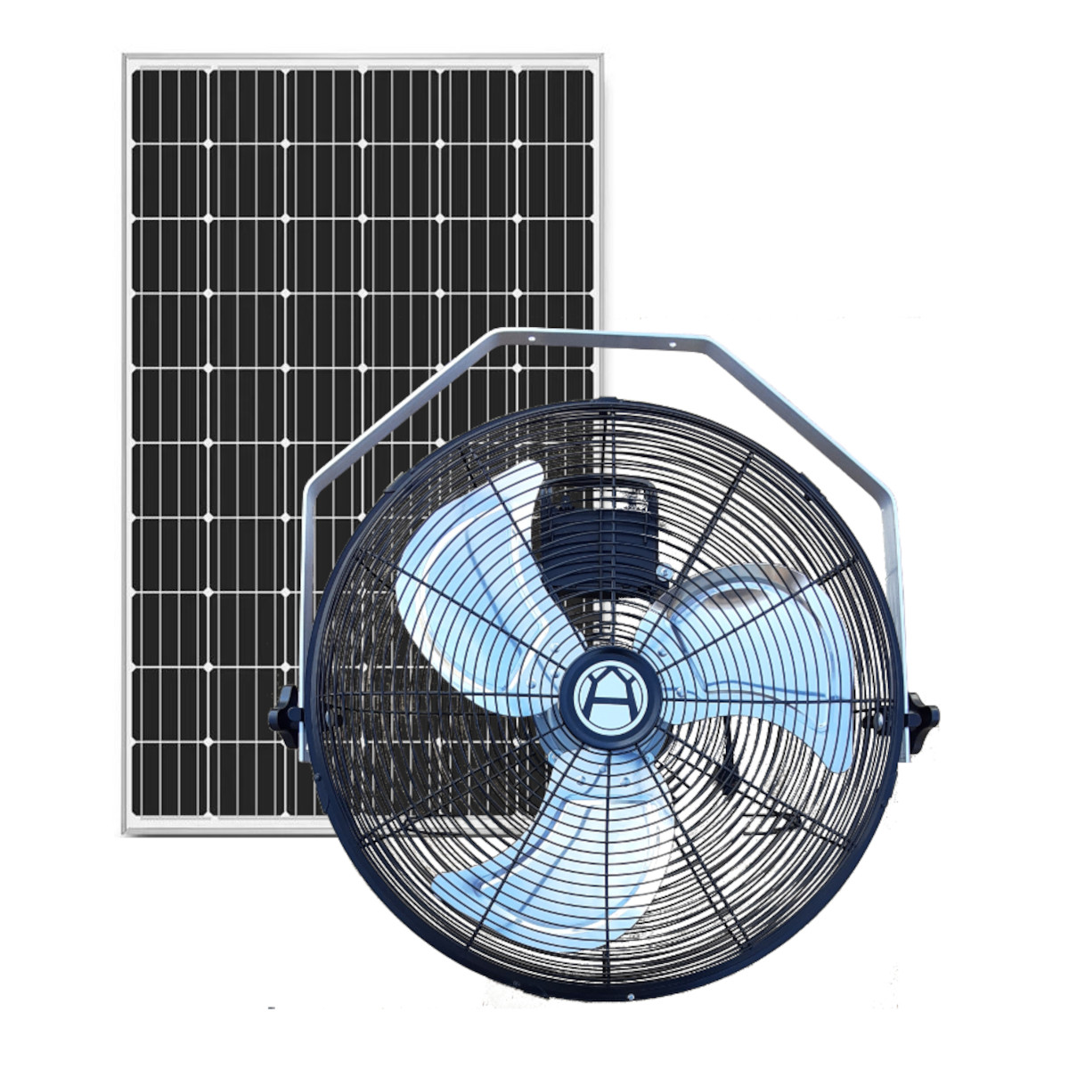 Solar Hanging Fan With 100 Watt Rigid Solar Panel