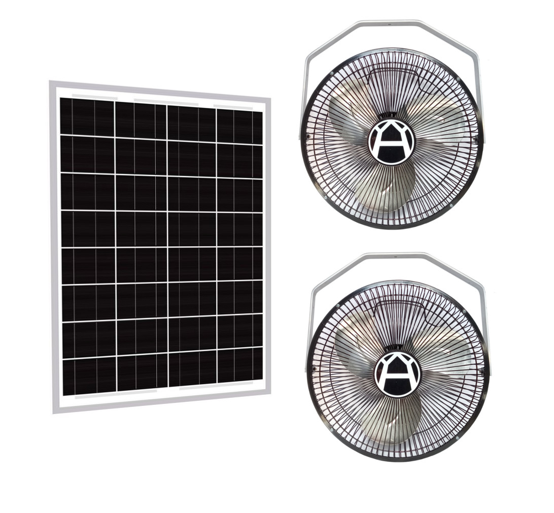 Solar Power 2 Fan System